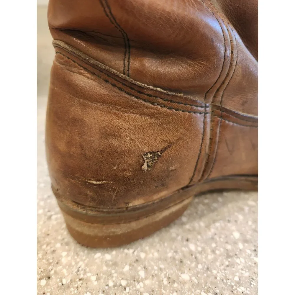 Red Wing Pecos Cowboy Boots Brown Men's Size 10 B 790 VTG
